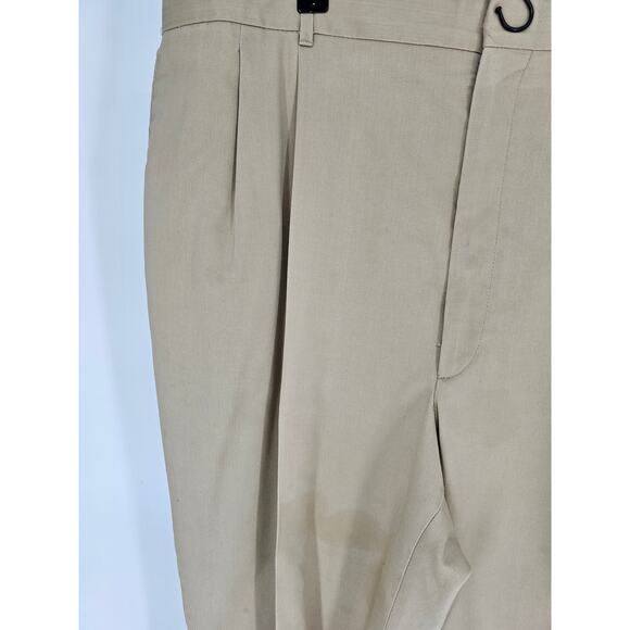 Haggar Men's Tan Straight Leg Casual Chino Dress Pants Sz 42x34 - Picture 3 of 5